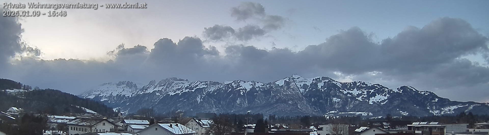 Archiv Foto Webcam Ausblick über Gisingen auf Hohen Kasten