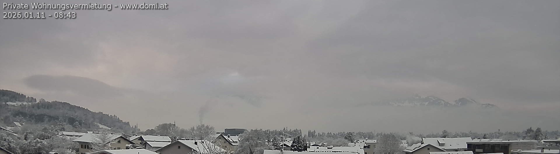 Archiv Foto Webcam Ausblick über Gisingen auf Hohen Kasten