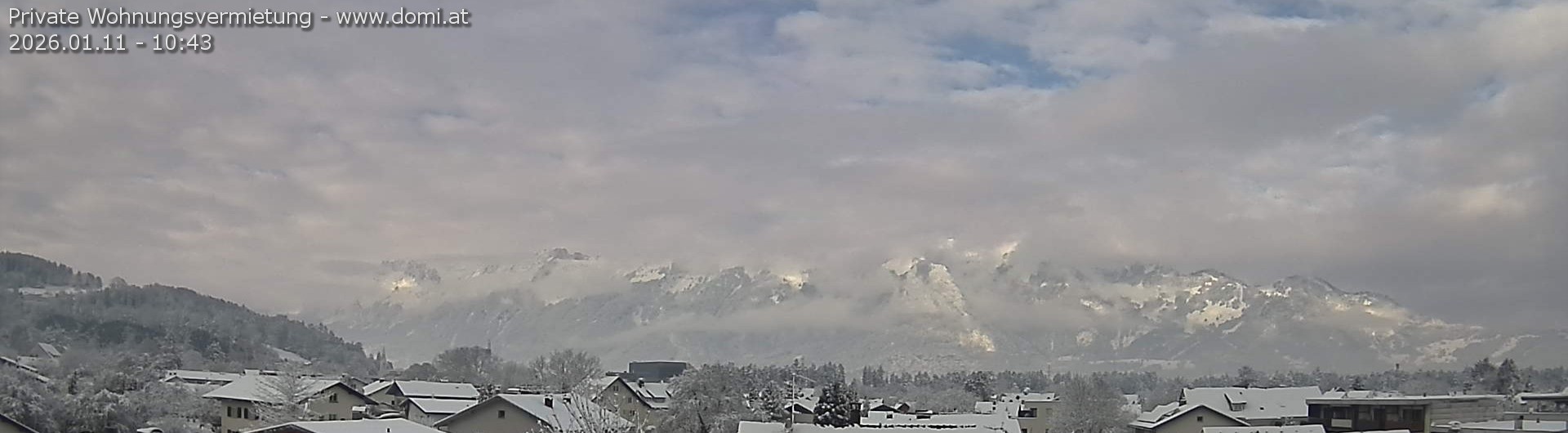 Archiv Foto Webcam Ausblick über Gisingen auf Hohen Kasten