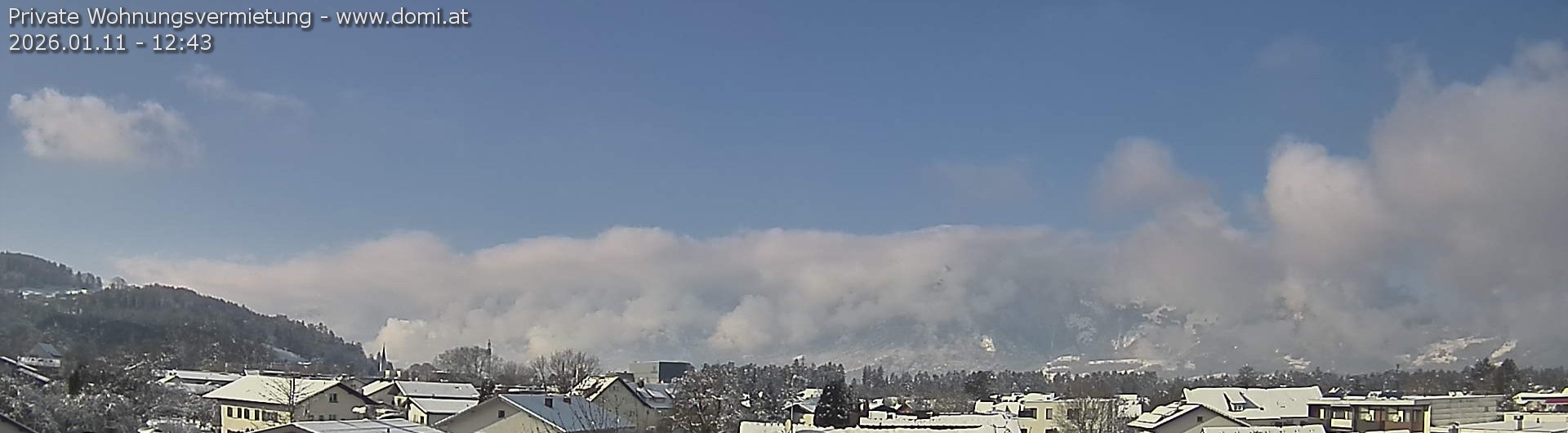 Archiv Foto Webcam Ausblick über Gisingen auf Hohen Kasten