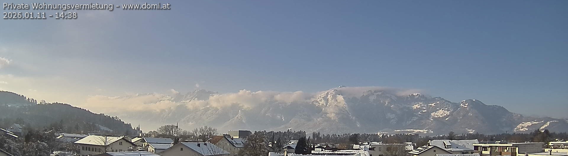 Archiv Foto Webcam Ausblick über Gisingen auf Hohen Kasten