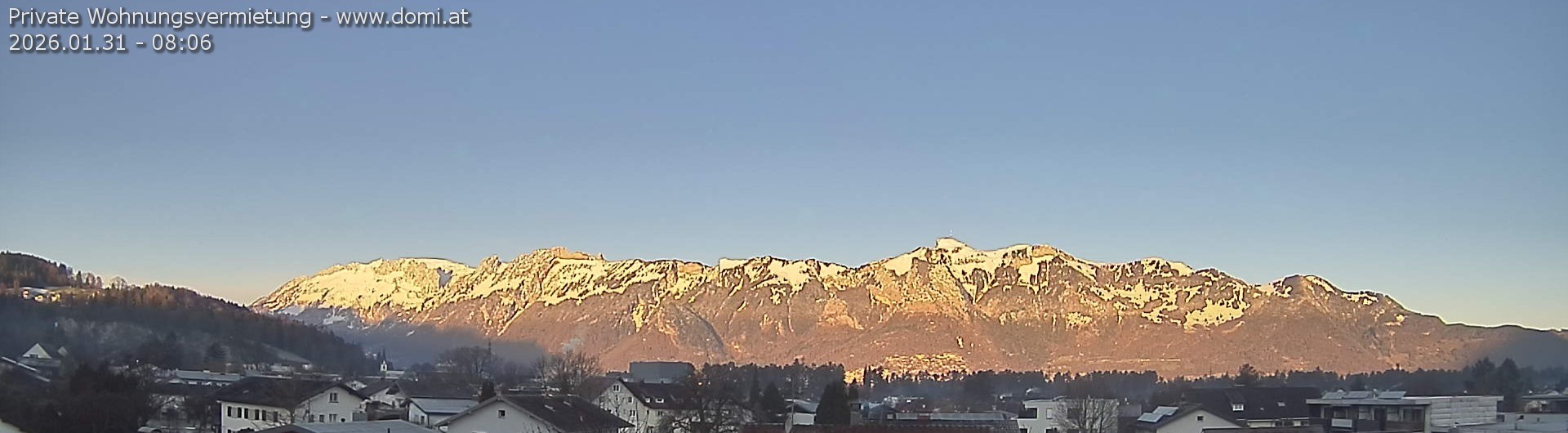 Archiv Foto Webcam Ausblick über Gisingen auf Hohen Kasten