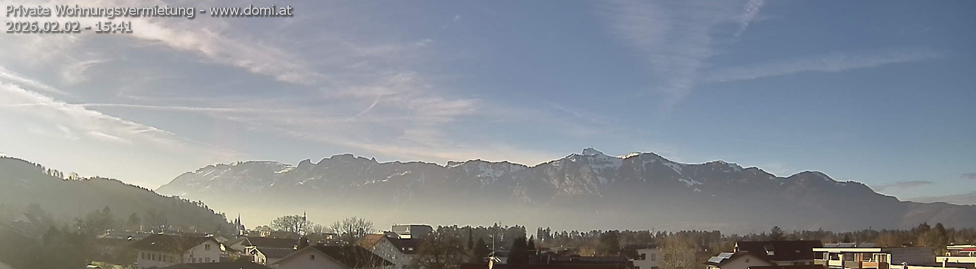 Archiv Foto Webcam Ausblick über Gisingen auf Hohen Kasten