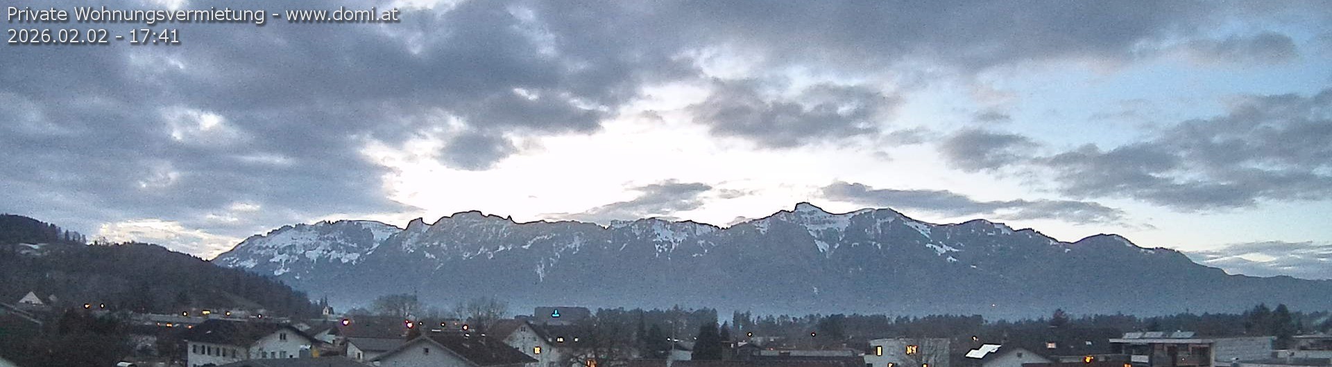 Archiv Foto Webcam Ausblick über Gisingen auf Hohen Kasten