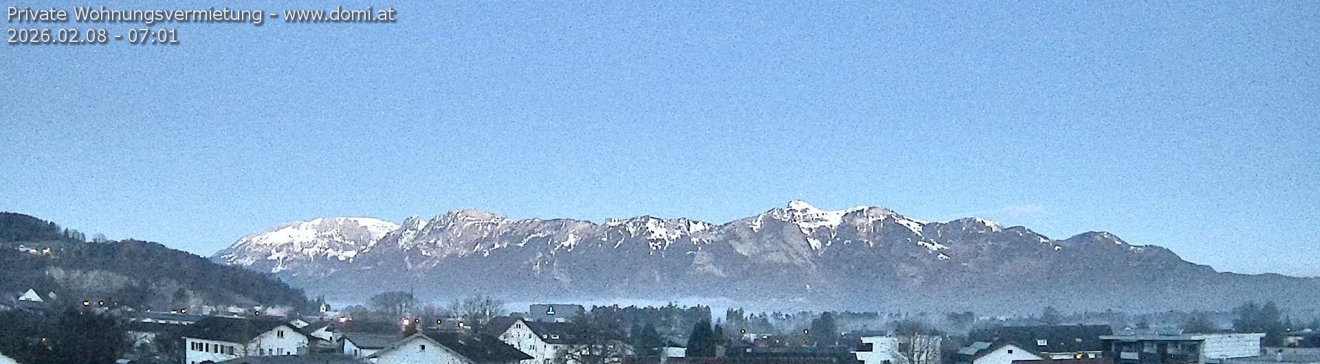 Archiv Foto Webcam Ausblick über Gisingen auf Hohen Kasten