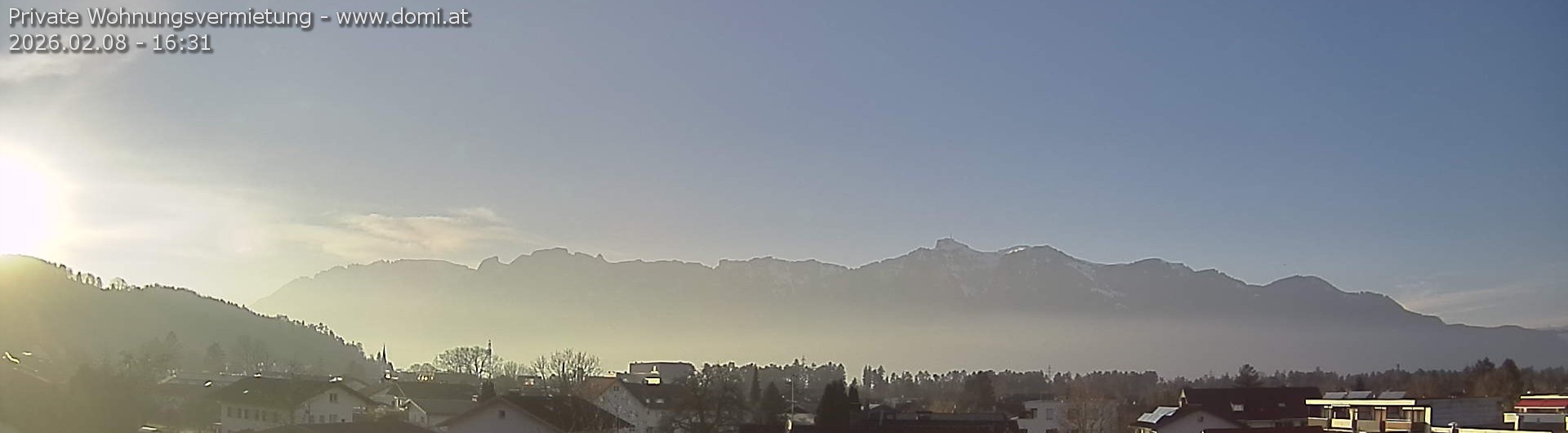 Archiv Foto Webcam Ausblick über Gisingen auf Hohen Kasten