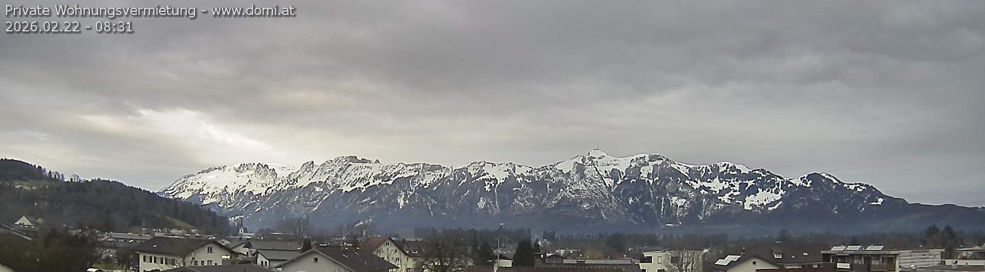 Archiv Foto Webcam Ausblick über Gisingen auf Hohen Kasten