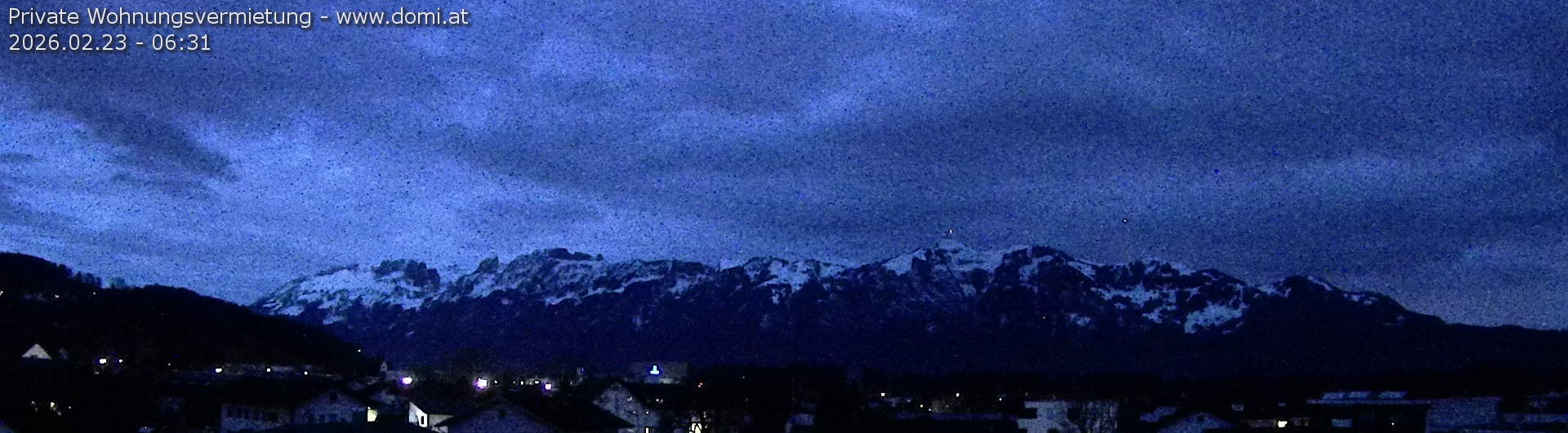 Archiv Foto Webcam Ausblick über Gisingen auf Hohen Kasten