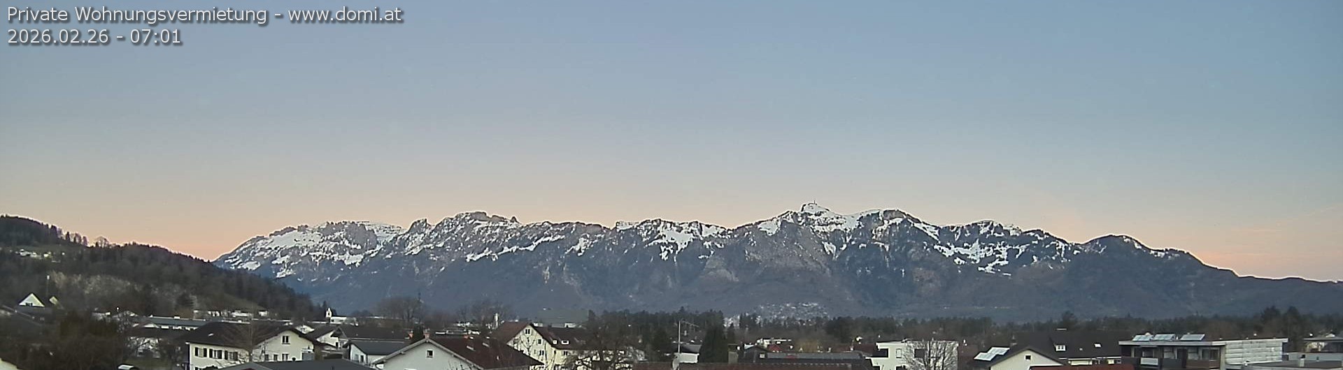 Archived image Webcam View over Gisingen to Hoher Kasten