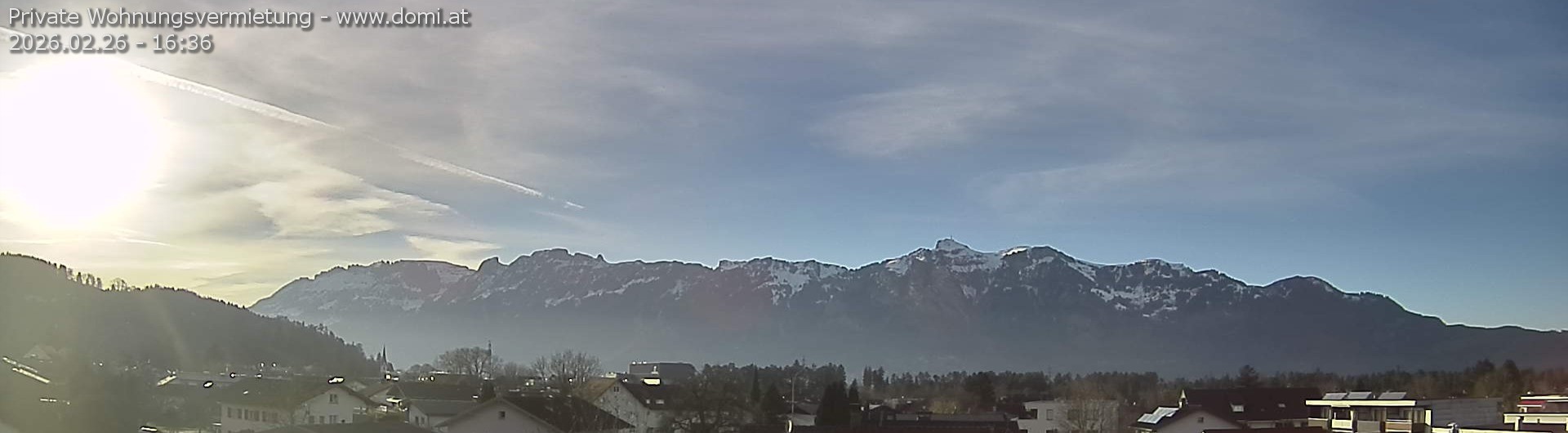 Archiv Foto Webcam Ausblick über Gisingen auf Hohen Kasten