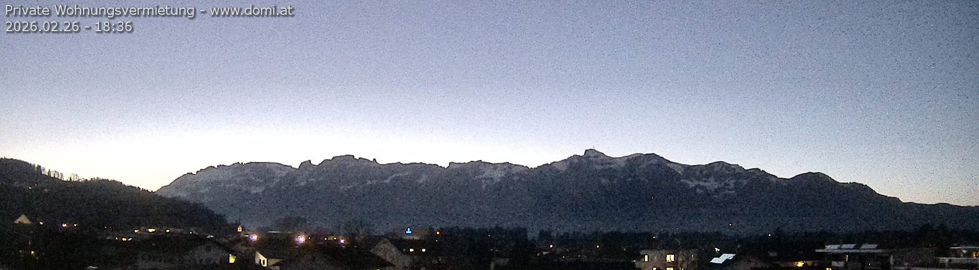 Archiv Foto Webcam Ausblick über Gisingen auf Hohen Kasten