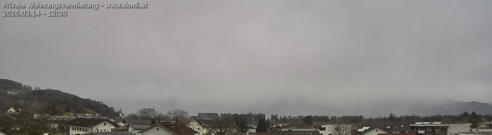 Archiv Foto Webcam Ausblick über Gisingen auf Hohen Kasten