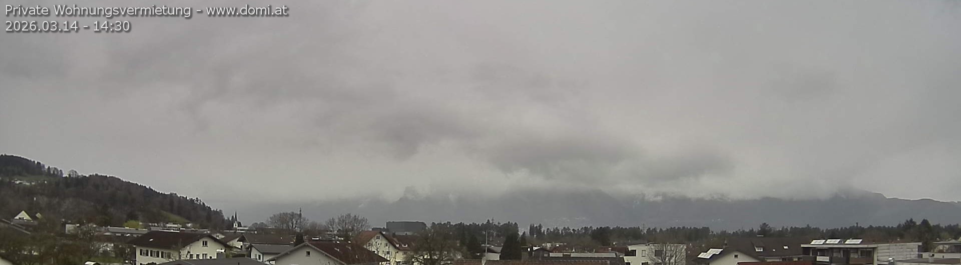 Archiv Foto Webcam Ausblick über Gisingen auf Hohen Kasten