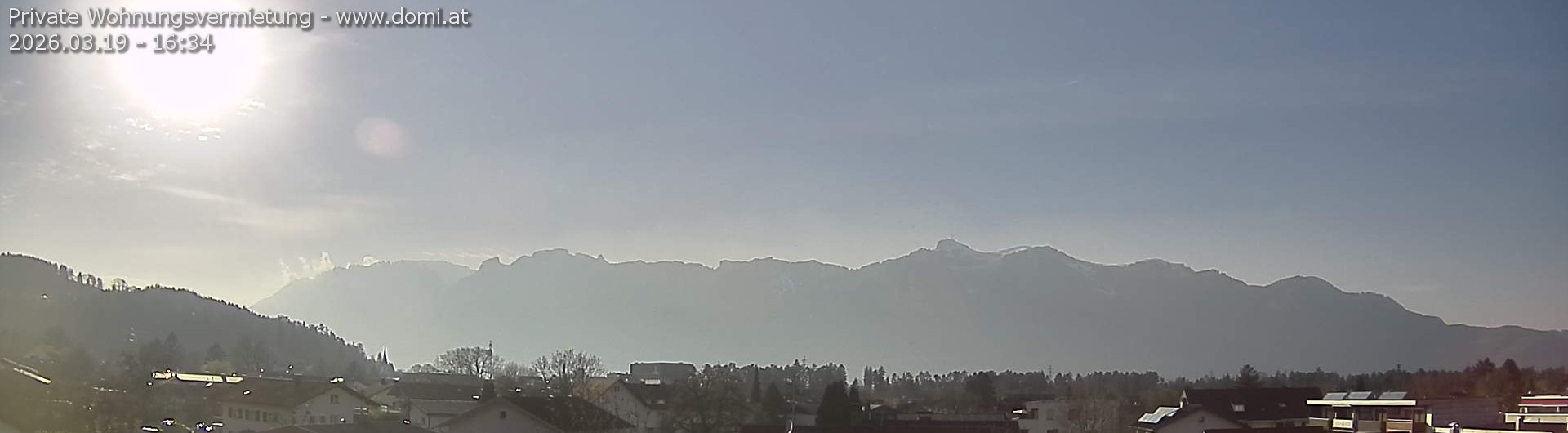 Archived image Webcam View over Gisingen to Hoher Kasten