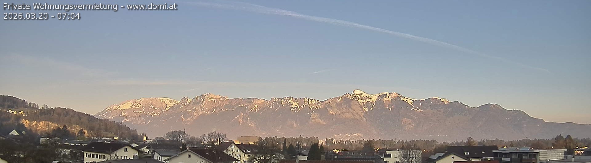 Archiv Foto Webcam Ausblick über Gisingen auf Hohen Kasten