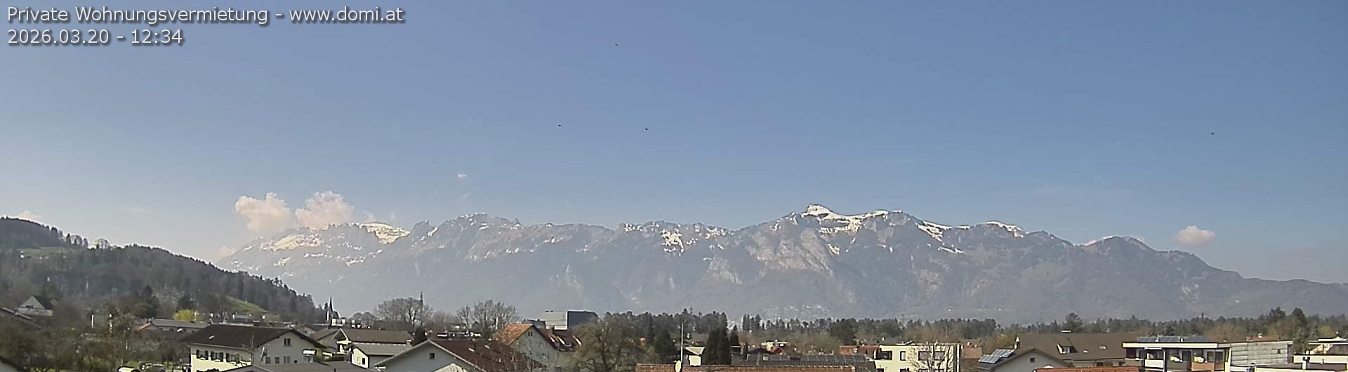 Archiv Foto Webcam Ausblick über Gisingen auf Hohen Kasten