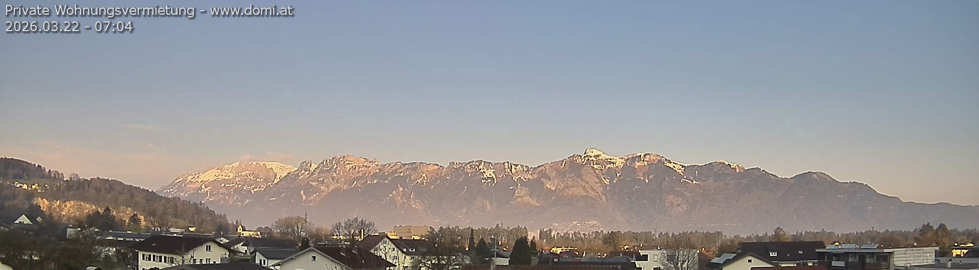 Archived image Webcam View over Gisingen to Hoher Kasten