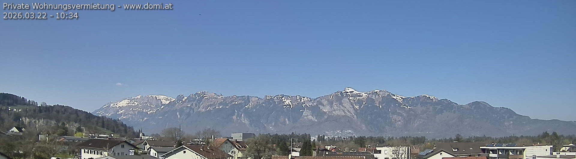 Archived image Webcam View over Gisingen to Hoher Kasten