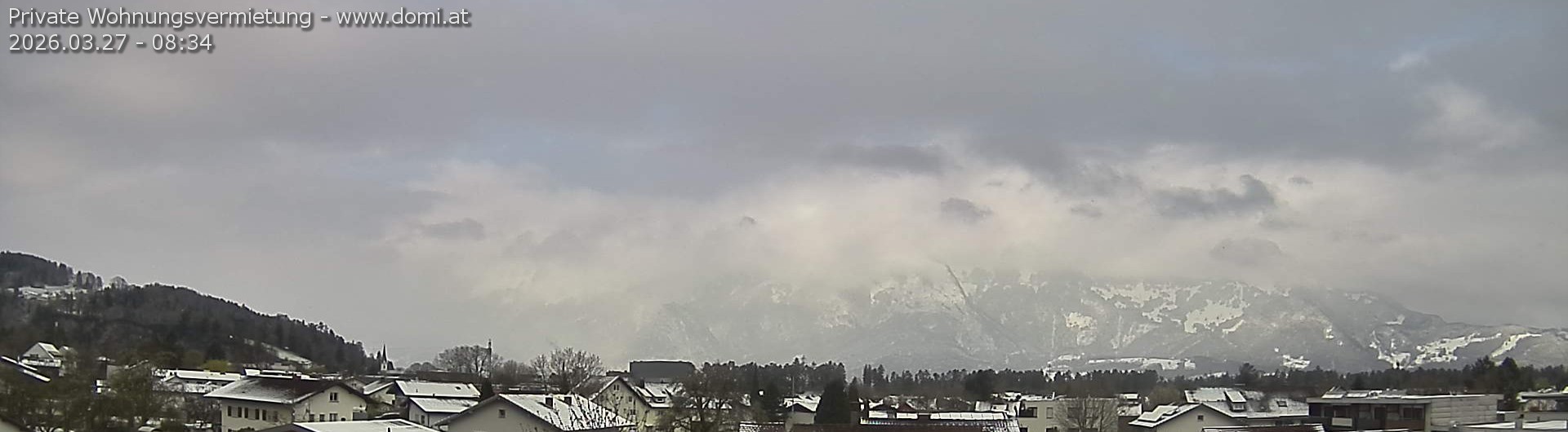 Archiv Foto Webcam Ausblick über Gisingen auf Hohen Kasten