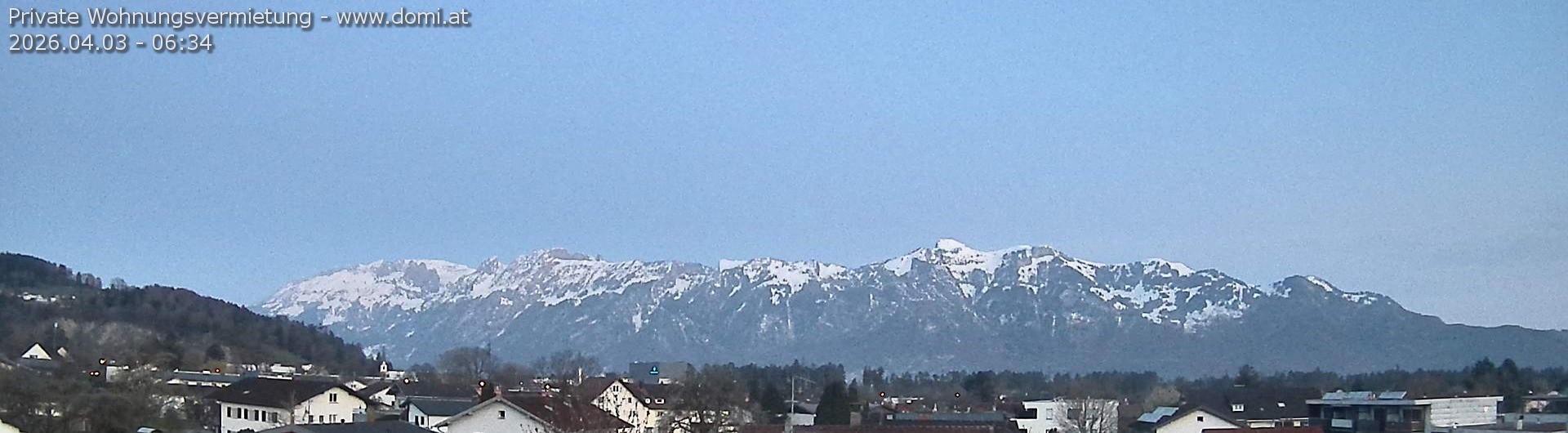 Archiv Foto Webcam Ausblick über Gisingen auf Hohen Kasten