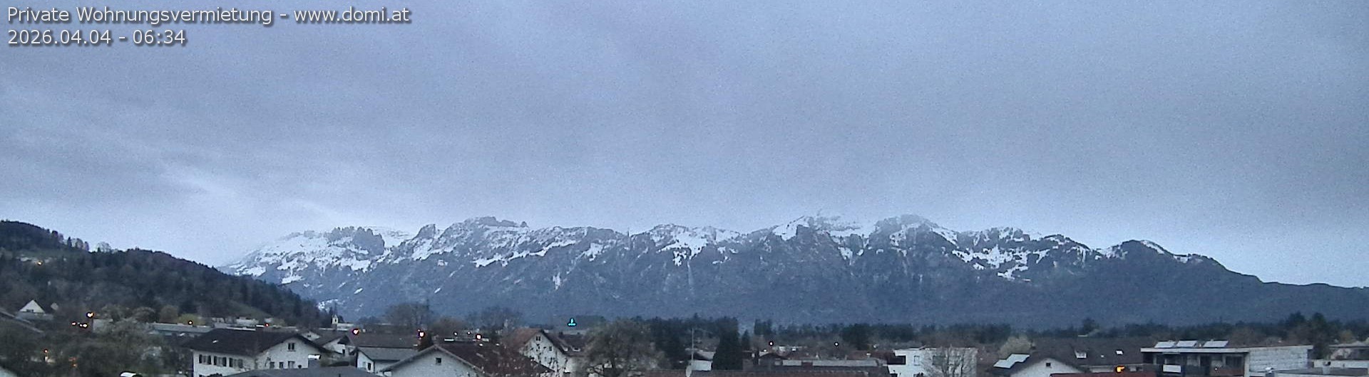 Archiv Foto Webcam Ausblick über Gisingen auf Hohen Kasten