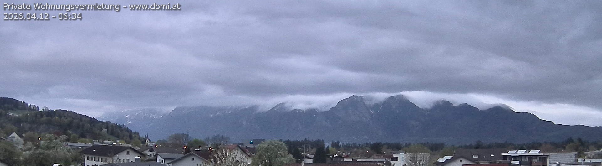 Archived image Webcam View over Gisingen to Hoher Kasten