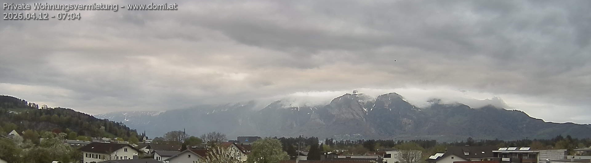 Archived image Webcam View over Gisingen to Hoher Kasten