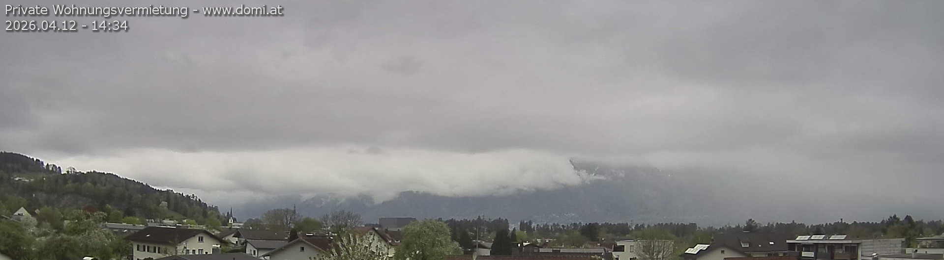 Archived image Webcam View over Gisingen to Hoher Kasten