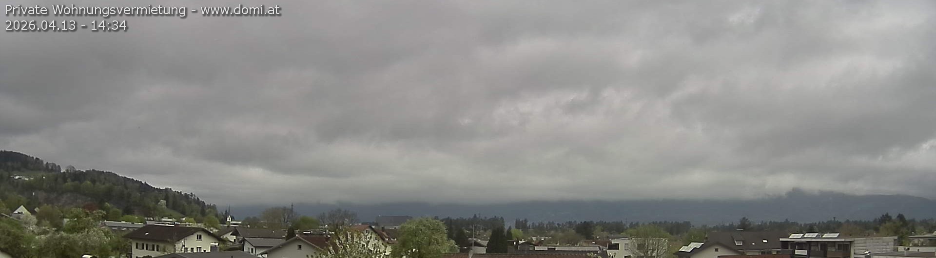 Archiv Foto Webcam Ausblick über Gisingen auf Hohen Kasten