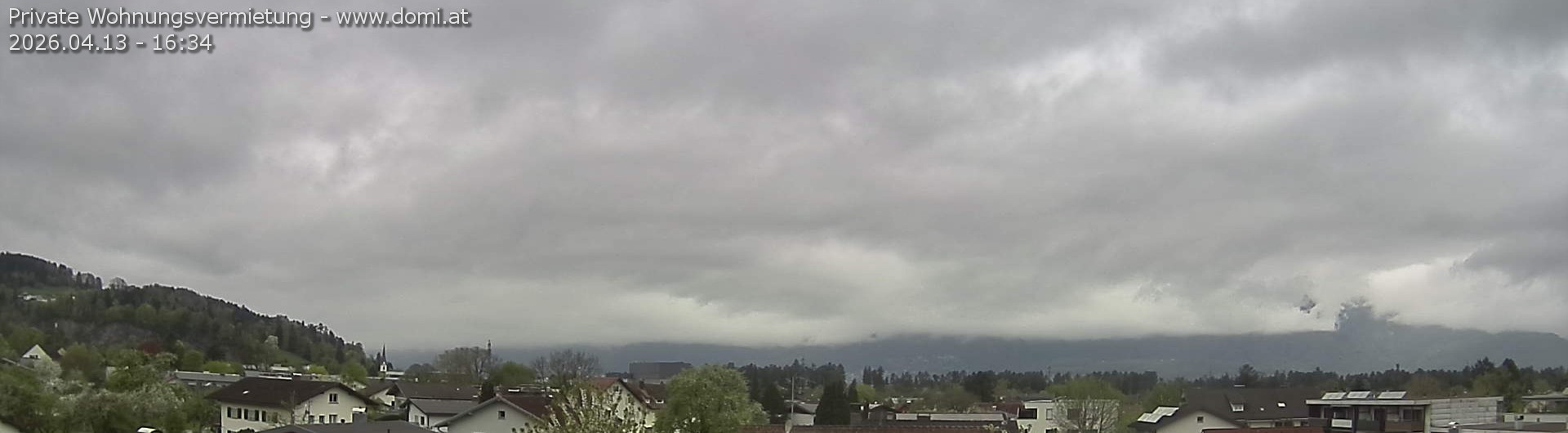 Archiv Foto Webcam Ausblick über Gisingen auf Hohen Kasten