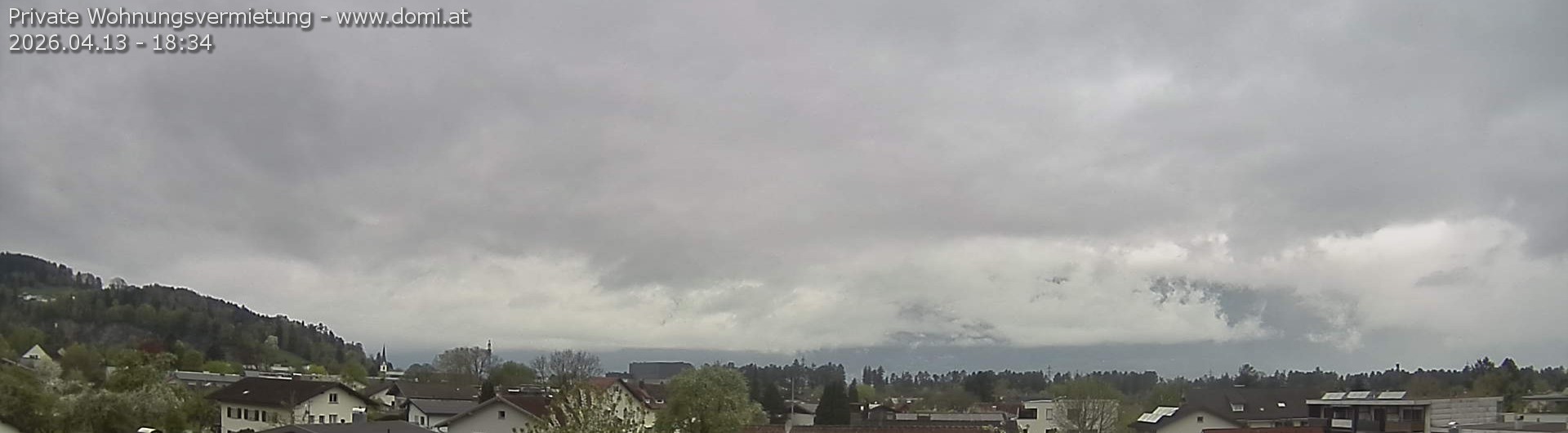 Archiv Foto Webcam Ausblick über Gisingen auf Hohen Kasten