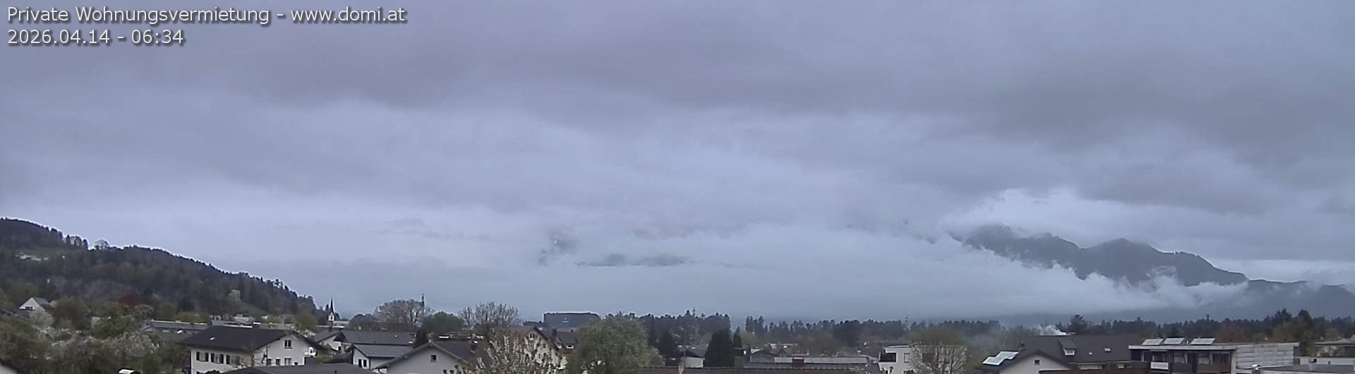 Archiv Foto Webcam Ausblick über Gisingen auf Hohen Kasten