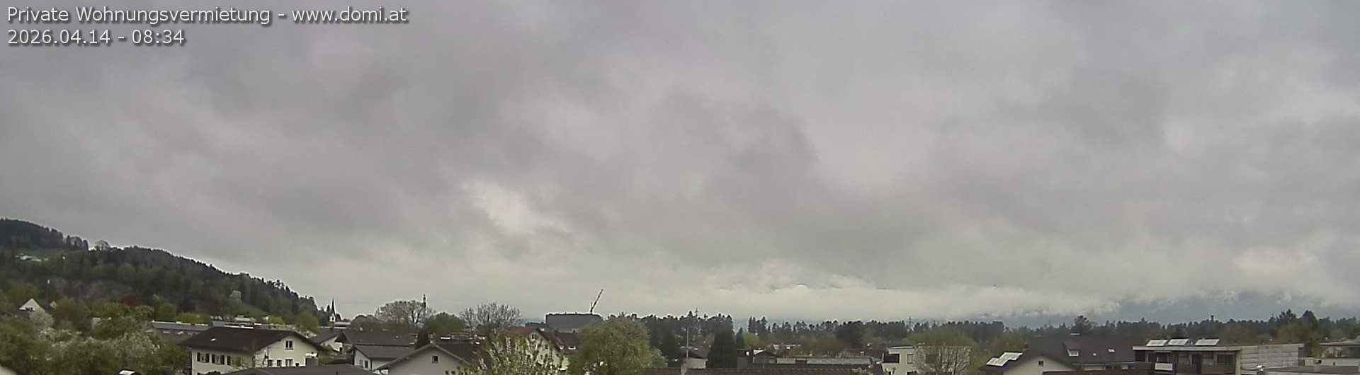 Archiv Foto Webcam Ausblick über Gisingen auf Hohen Kasten