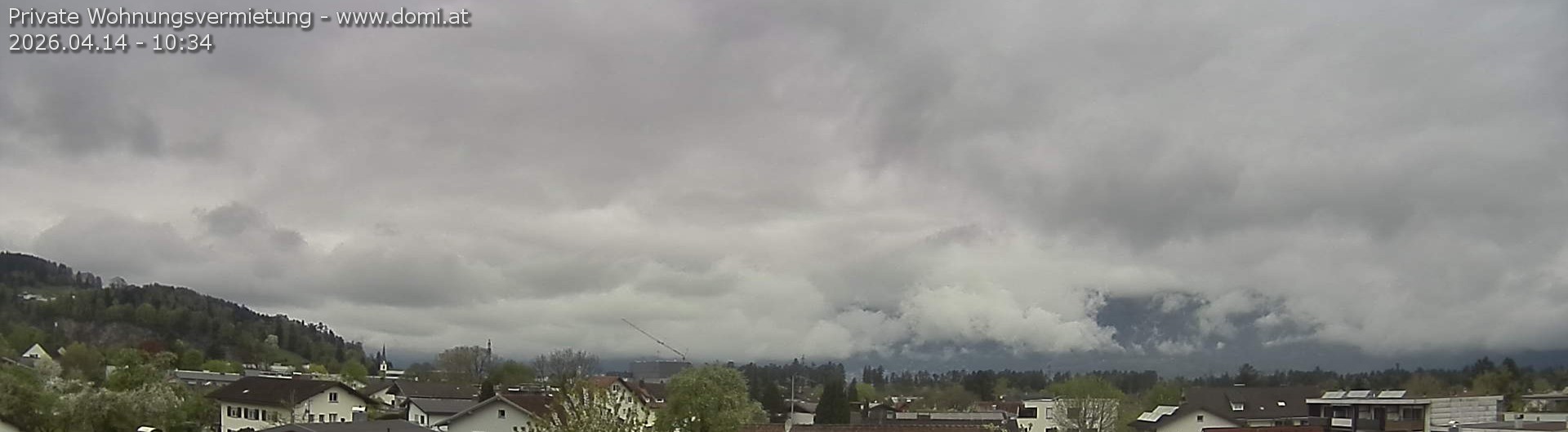 Archiv Foto Webcam Ausblick über Gisingen auf Hohen Kasten