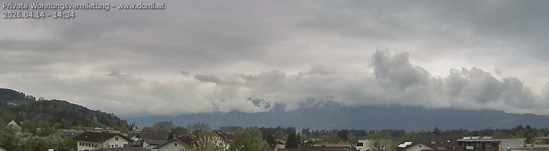 Archiv Foto Webcam Ausblick über Gisingen auf Hohen Kasten