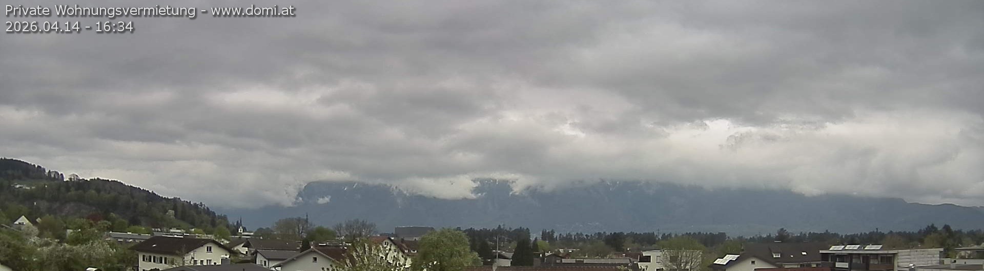 Archiv Foto Webcam Ausblick über Gisingen auf Hohen Kasten