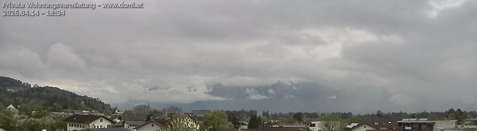 Archiv Foto Webcam Ausblick über Gisingen auf Hohen Kasten