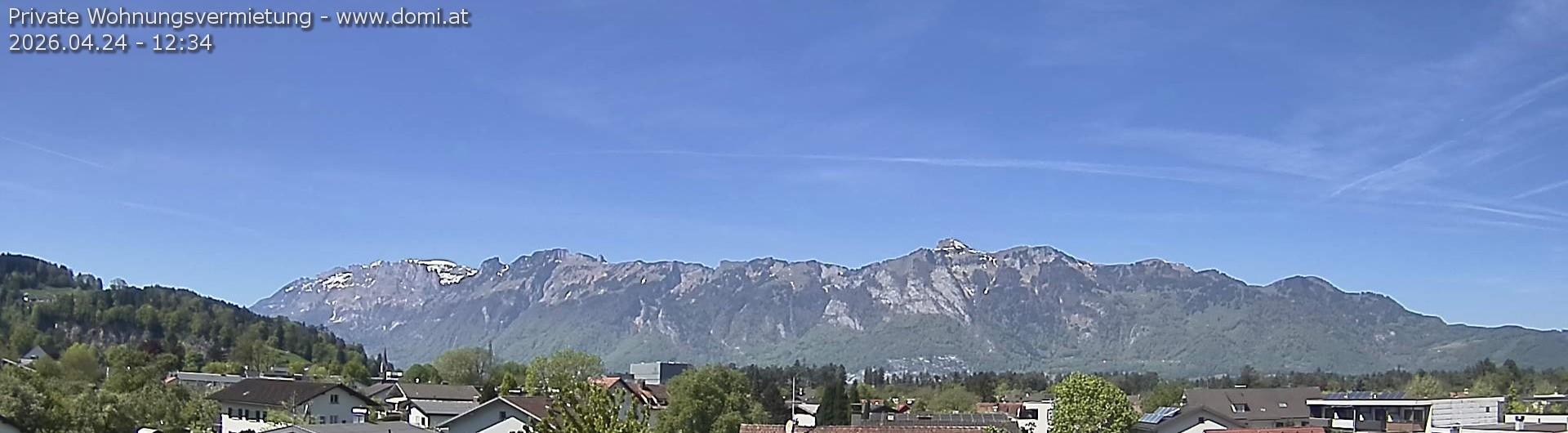 Archived image Webcam View over Gisingen to Hoher Kasten