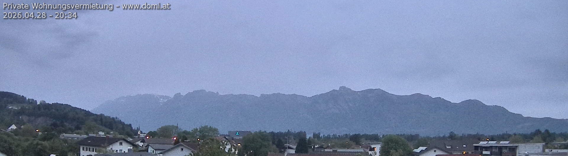 Archiv Foto Webcam Ausblick über Gisingen auf Hohen Kasten