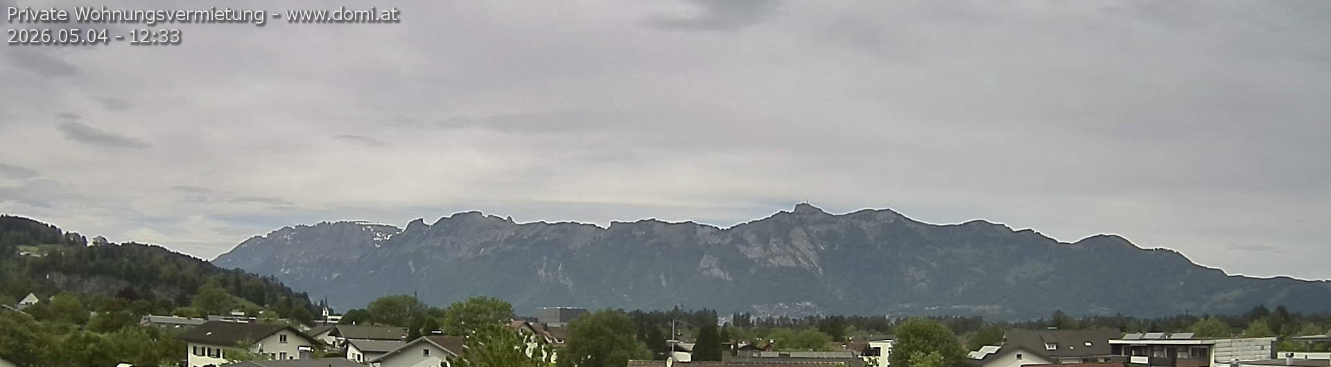 Archiv Foto Webcam Ausblick über Gisingen auf Hohen Kasten