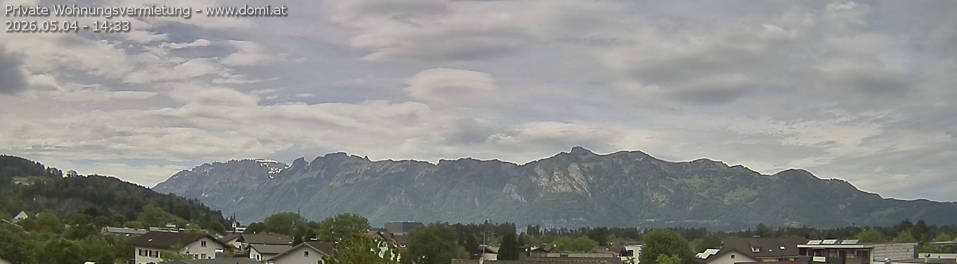 Archiv Foto Webcam Ausblick über Gisingen auf Hohen Kasten