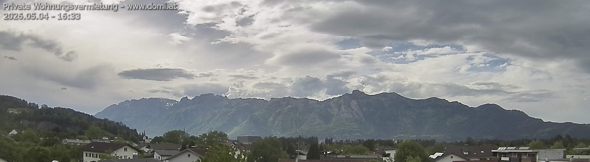 Archiv Foto Webcam Ausblick über Gisingen auf Hohen Kasten