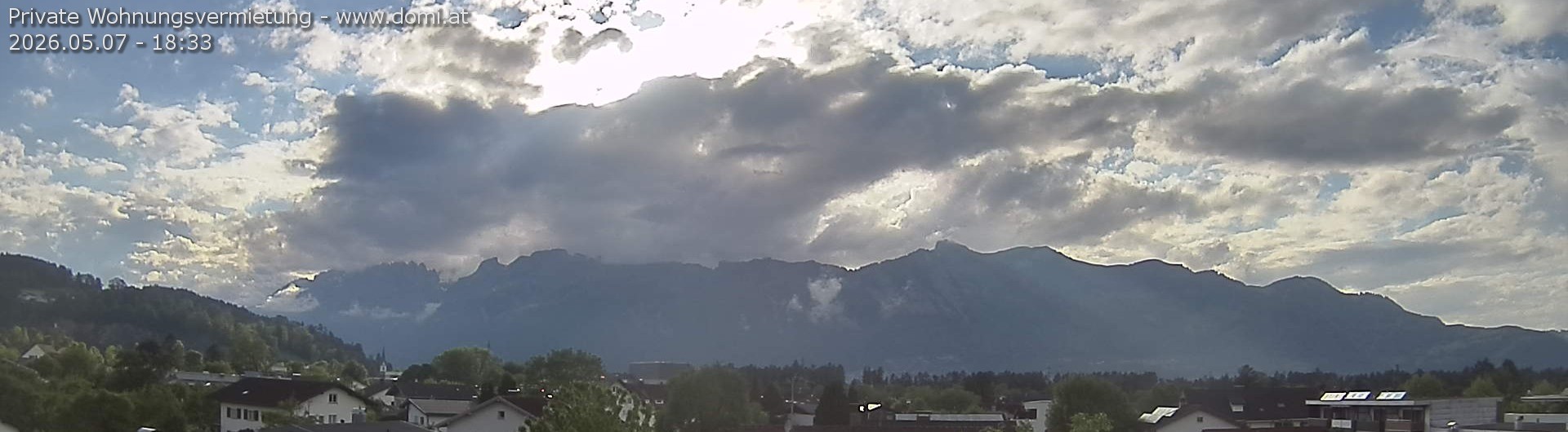 Archived image Webcam View over Gisingen to Hoher Kasten