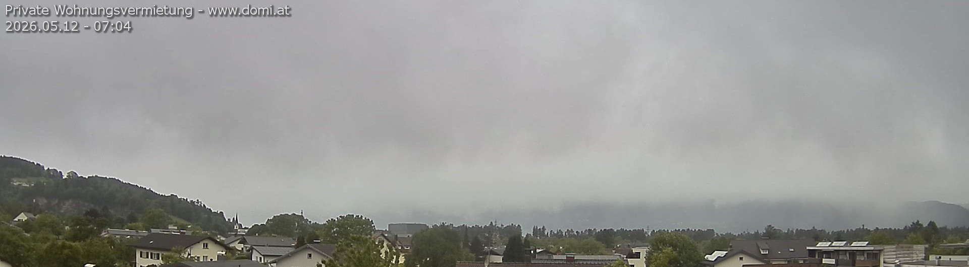 Archiv Foto Webcam Ausblick über Gisingen auf Hohen Kasten