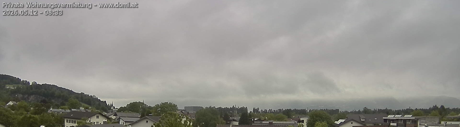 Archiv Foto Webcam Ausblick über Gisingen auf Hohen Kasten