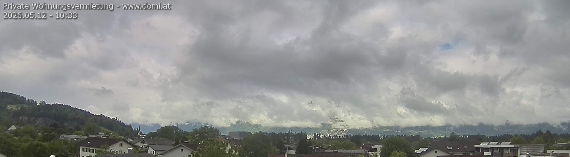 Archiv Foto Webcam Ausblick über Gisingen auf Hohen Kasten