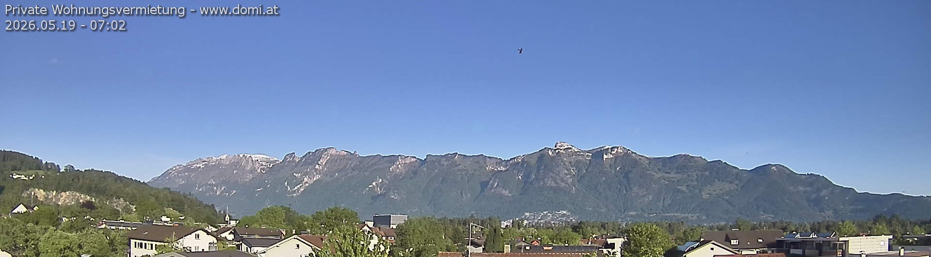 Archiv Foto Webcam Ausblick über Gisingen auf Hohen Kasten