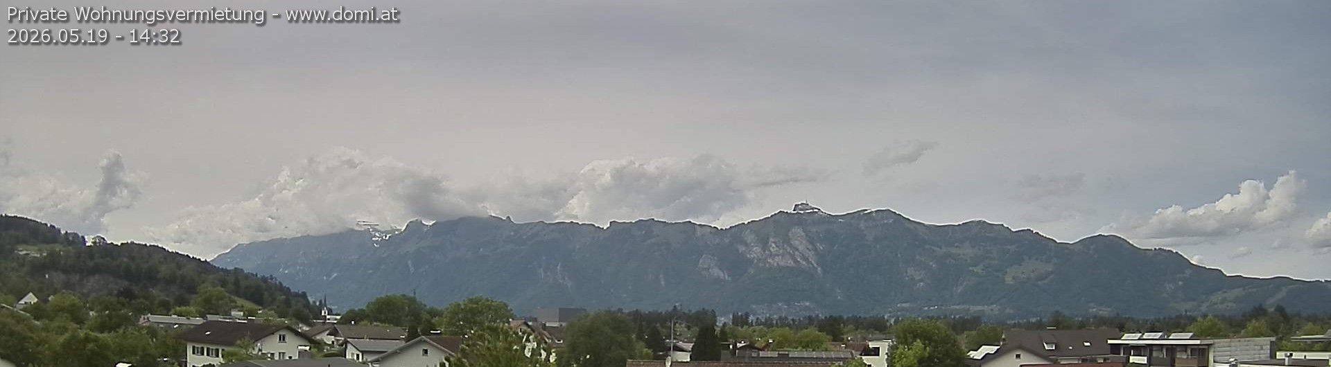Archiv Foto Webcam Ausblick über Gisingen auf Hohen Kasten