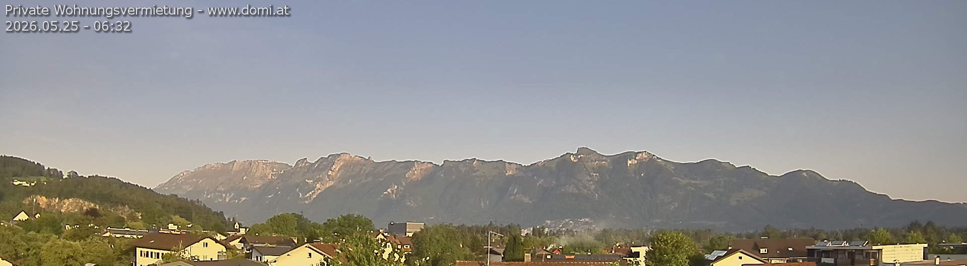 Archived image Webcam View over Gisingen to Hoher Kasten