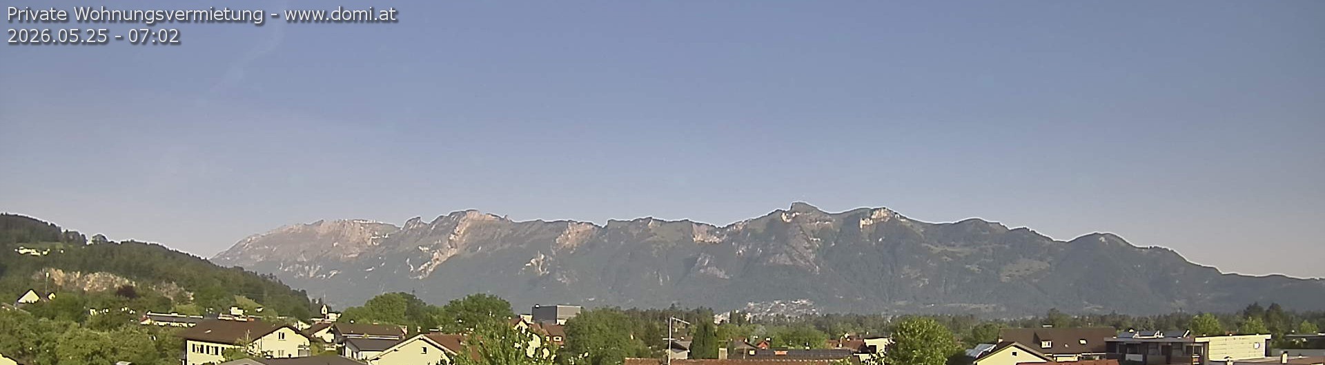 Archived image Webcam View over Gisingen to Hoher Kasten
